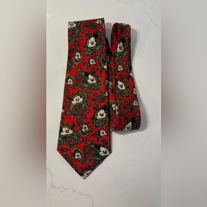 Balancine Mickey Mouse Tie Works Vintage Necktie Paisley  100% Silk